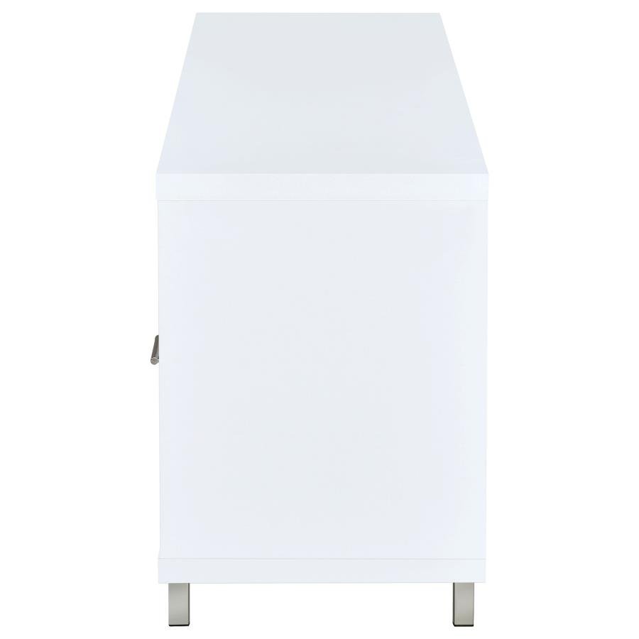 CASEY 2-DRAWER ENGINEERED WOOD 60-INCH TV STAND WHITE - Image 5