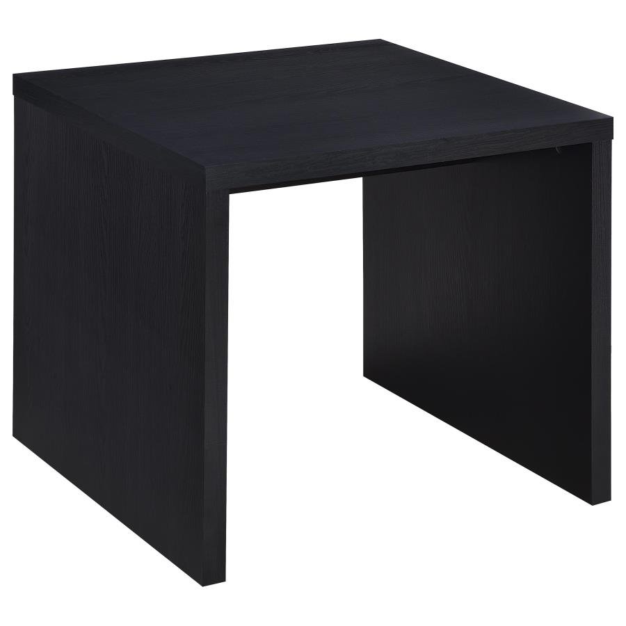 KNAPP ENGINEERED WOOD SQUARE SIDE END TABLE BLACK