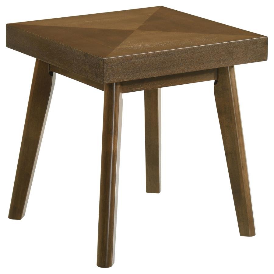 WESTERLY SQUARE WOOD SIDE END TABLE WALNUT BROWN