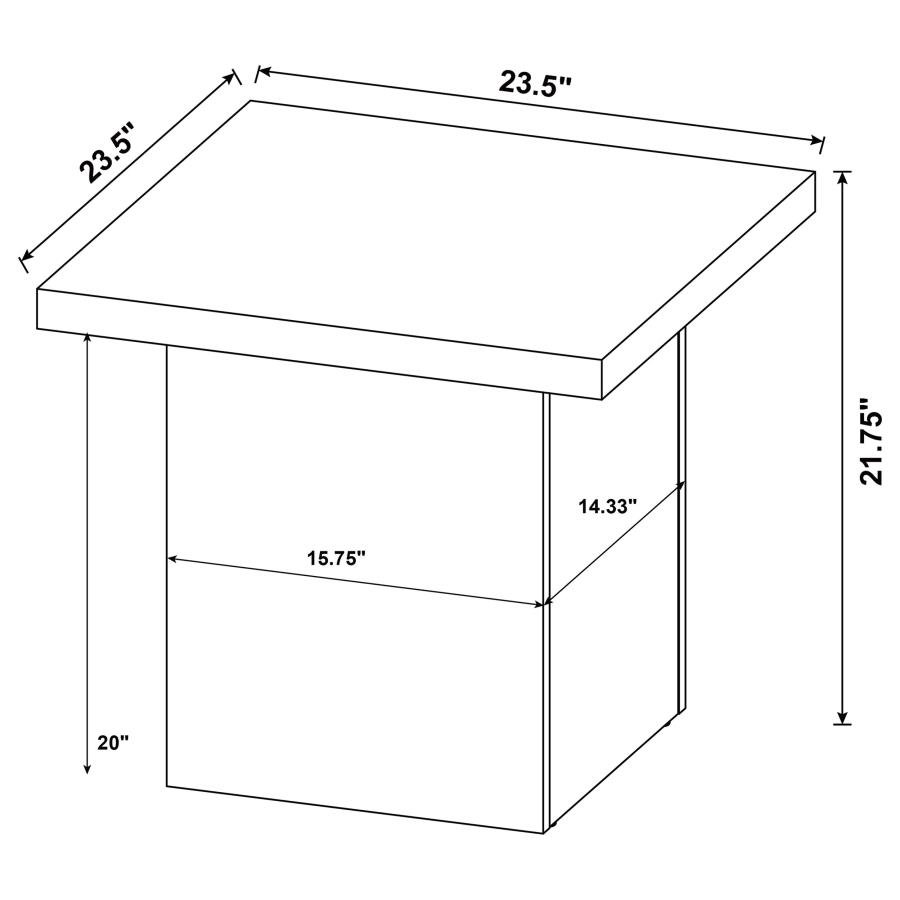 708067_06x900.jpg DEVAR SQUARE ENGINEERED WOOD END TABLE MANGO BROWN - Image 6