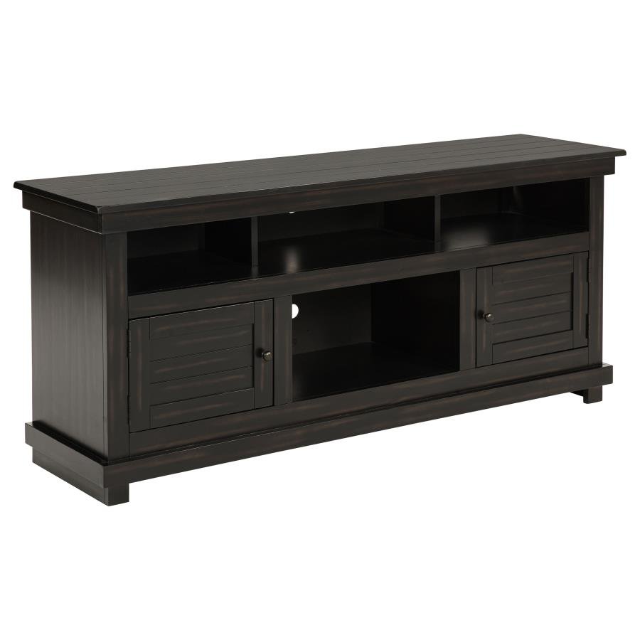PAYNE 60-INCH TV STAND MEDIA CONSOLE DISTRESSED JAVA