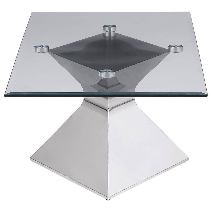 710208-S3_04x900.jpg JENNY 3-PIECE RECTANGULAR COFFEE AND END TABLE SET CHROME - Image 4