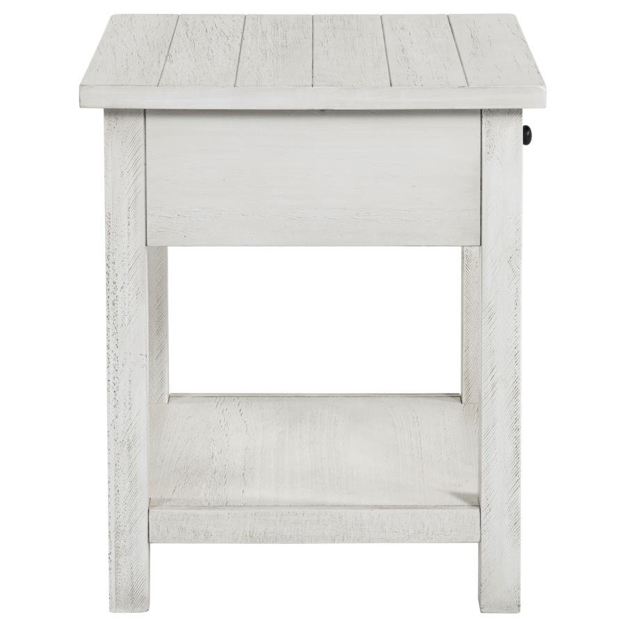 PAYNE 3-PIECE COFFEE AND 1-DRAWER END TABLE SET WHITE - Image 5