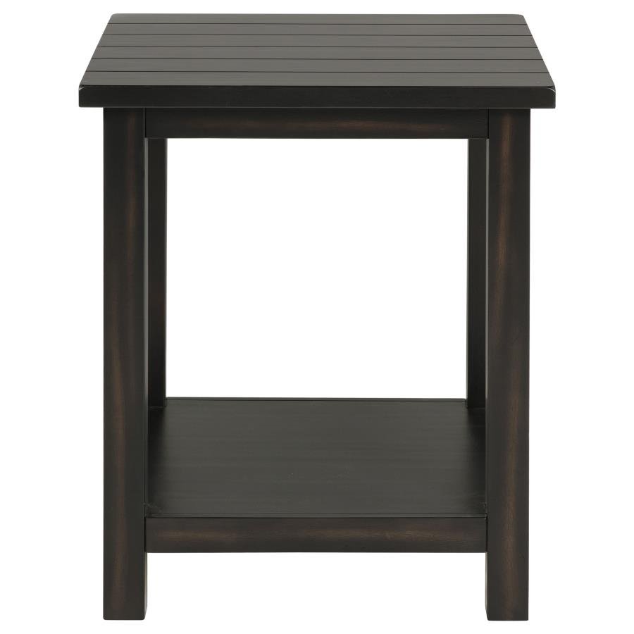 710566_03x900.jpg PAYNE WOOD END TABLE WITH SHELF DISTRESSED JAVA - Image 3