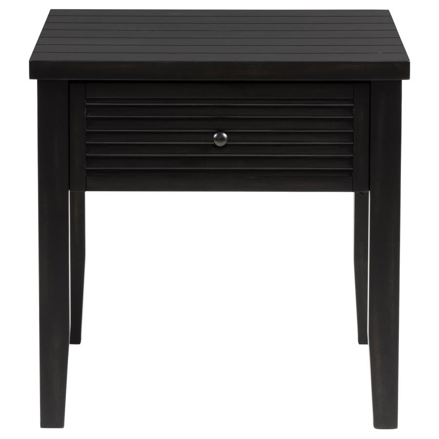 CONCORD 2-PIECE COFFEE AND END TABLE SET DISTRESSED JAVA - Image 4