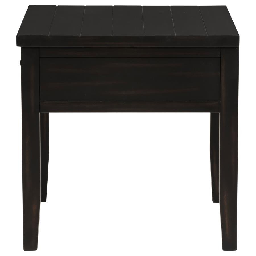 CONCORD 2-PIECE COFFEE AND END TABLE SET DISTRESSED JAVA - Image 5