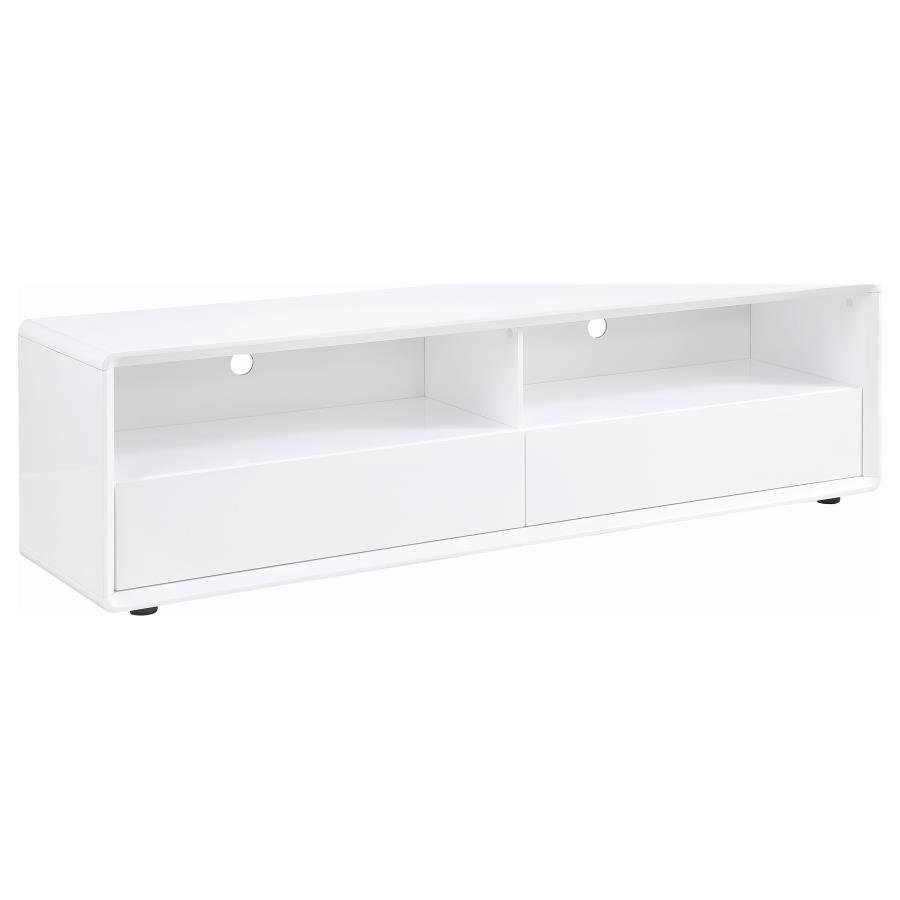 ELLICE 71-INCH TV STAND MEDIA CONSOLE WHITE