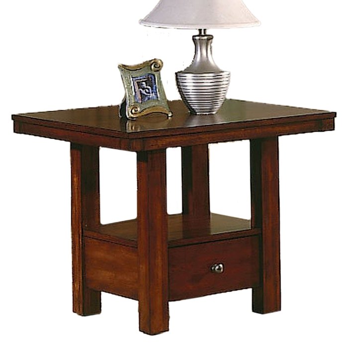 711-04 SQ. END TBL W/ 1 DRAWER