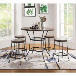 Qamar 5PC Pack Counter Height Table Set