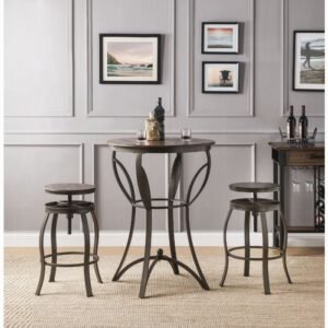 Gavino 3PC Bar Table Set