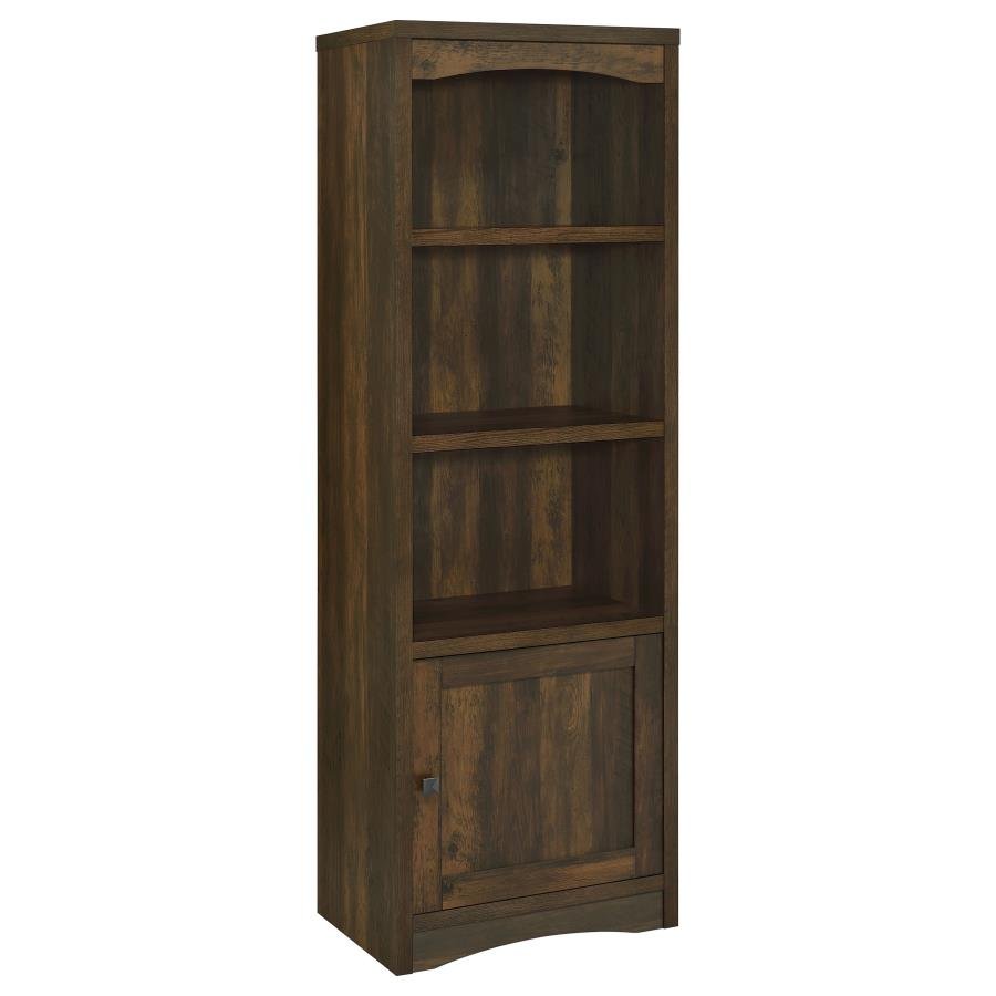 LAUGHLIN 3-SHELF ENGINEERED WOOD MEDIA TOWER DARK PINE