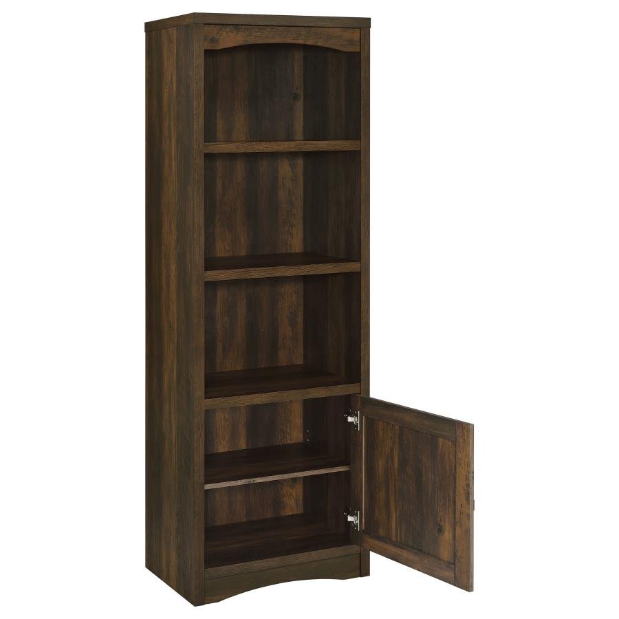 LAUGHLIN 3-SHELF ENGINEERED WOOD MEDIA TOWER DARK PINE - Image 3