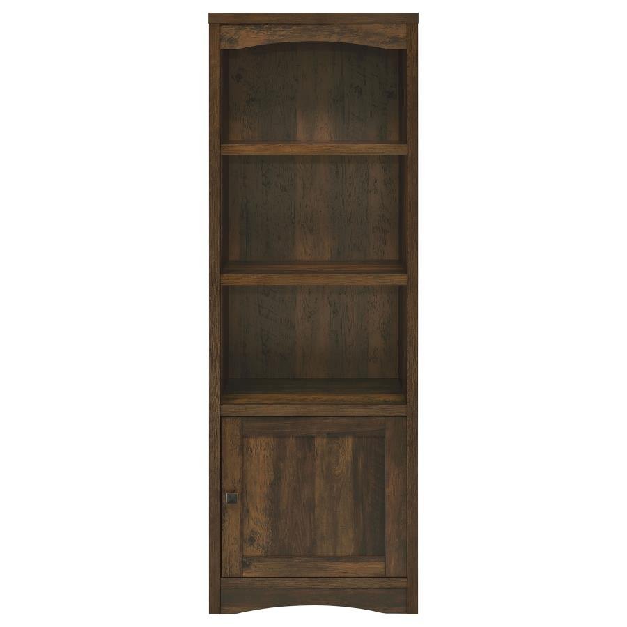 LAUGHLIN 3-SHELF ENGINEERED WOOD MEDIA TOWER DARK PINE - Image 4