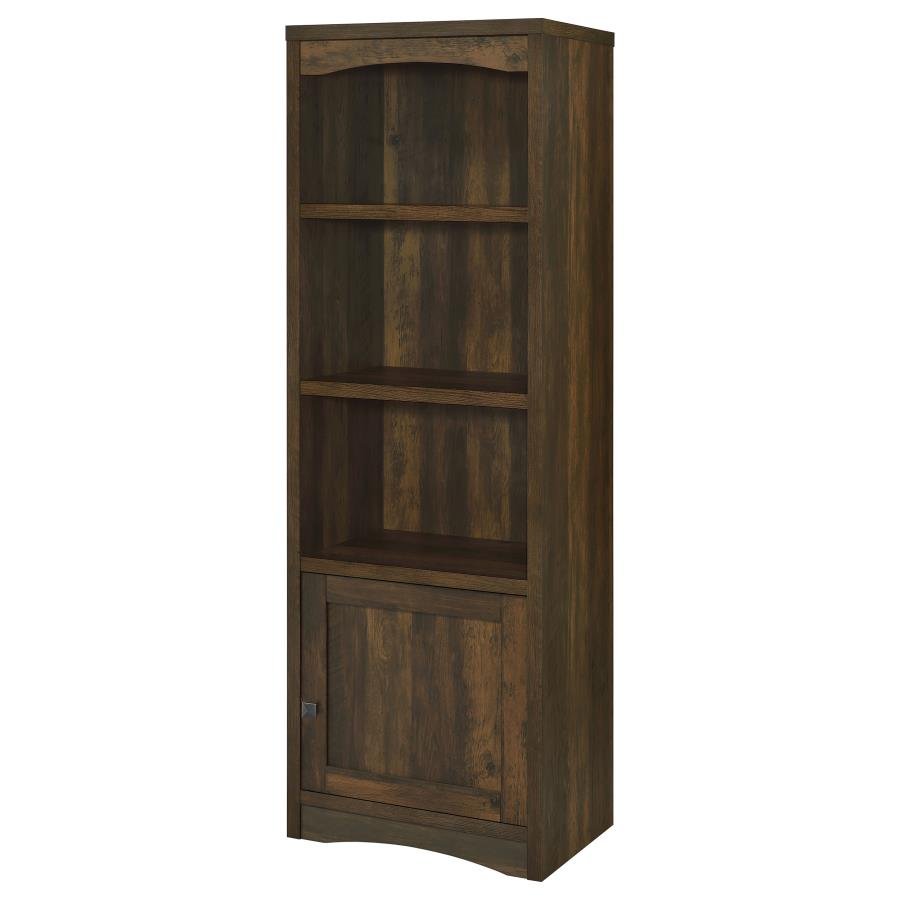 LAUGHLIN 3-SHELF ENGINEERED WOOD MEDIA TOWER DARK PINE - Image 5