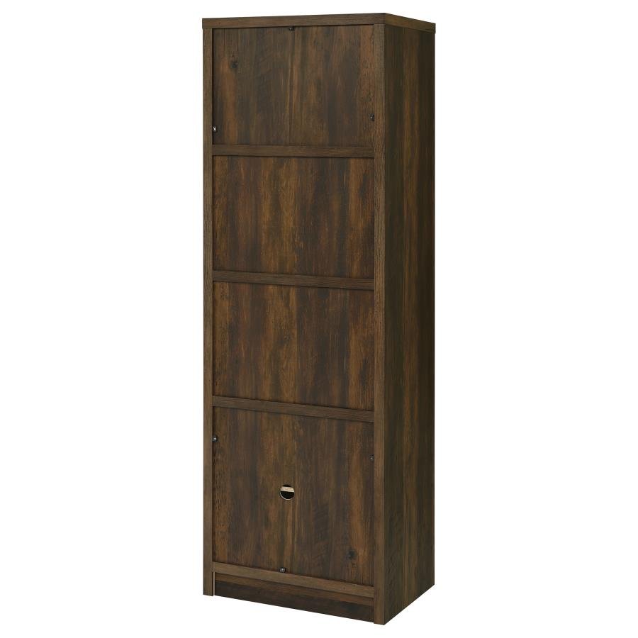 LAUGHLIN 3-SHELF ENGINEERED WOOD MEDIA TOWER DARK PINE - Image 9