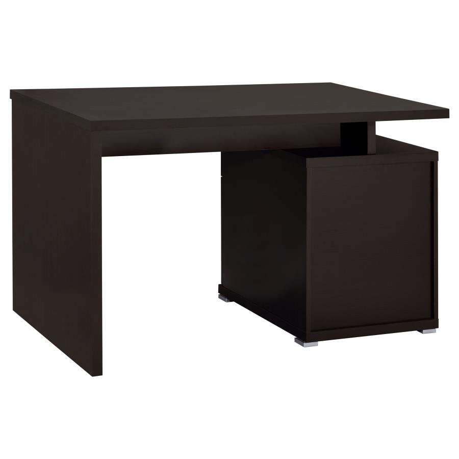 IRVING 47-INCH 2-DRAWER OFFICE COMPUTER DESK CAPPUCCINO - Image 8