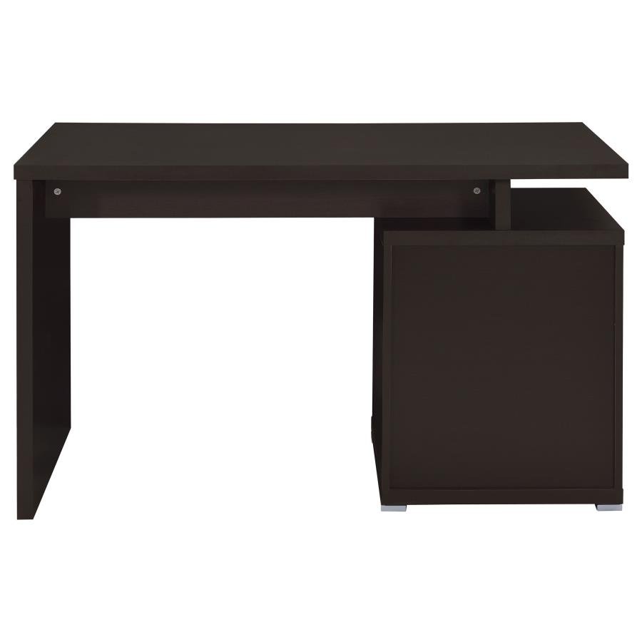IRVING 47-INCH 2-DRAWER OFFICE COMPUTER DESK CAPPUCCINO - Image 9