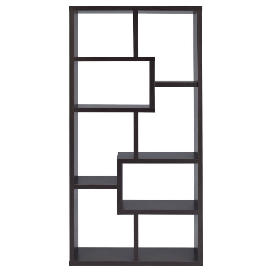 THEO 71-INCH 6-SHELF BOOKSHELF CAPPUCCINO - Image 3