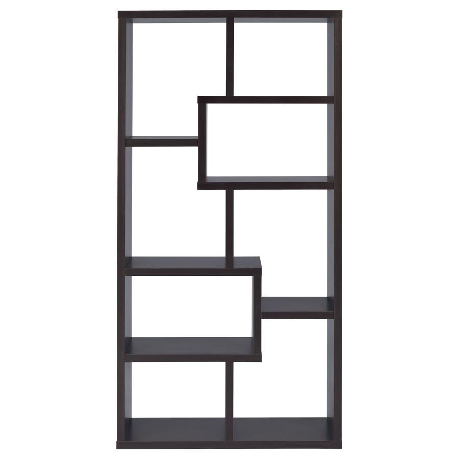 THEO 71-INCH 6-SHELF BOOKSHELF CAPPUCCINO - Image 7