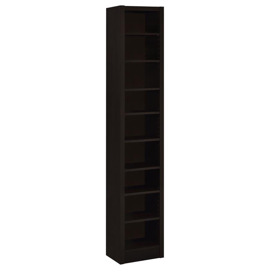 ELIAM 71-INCH 8-SHELF BOOKCASE CAPPUCCINO
