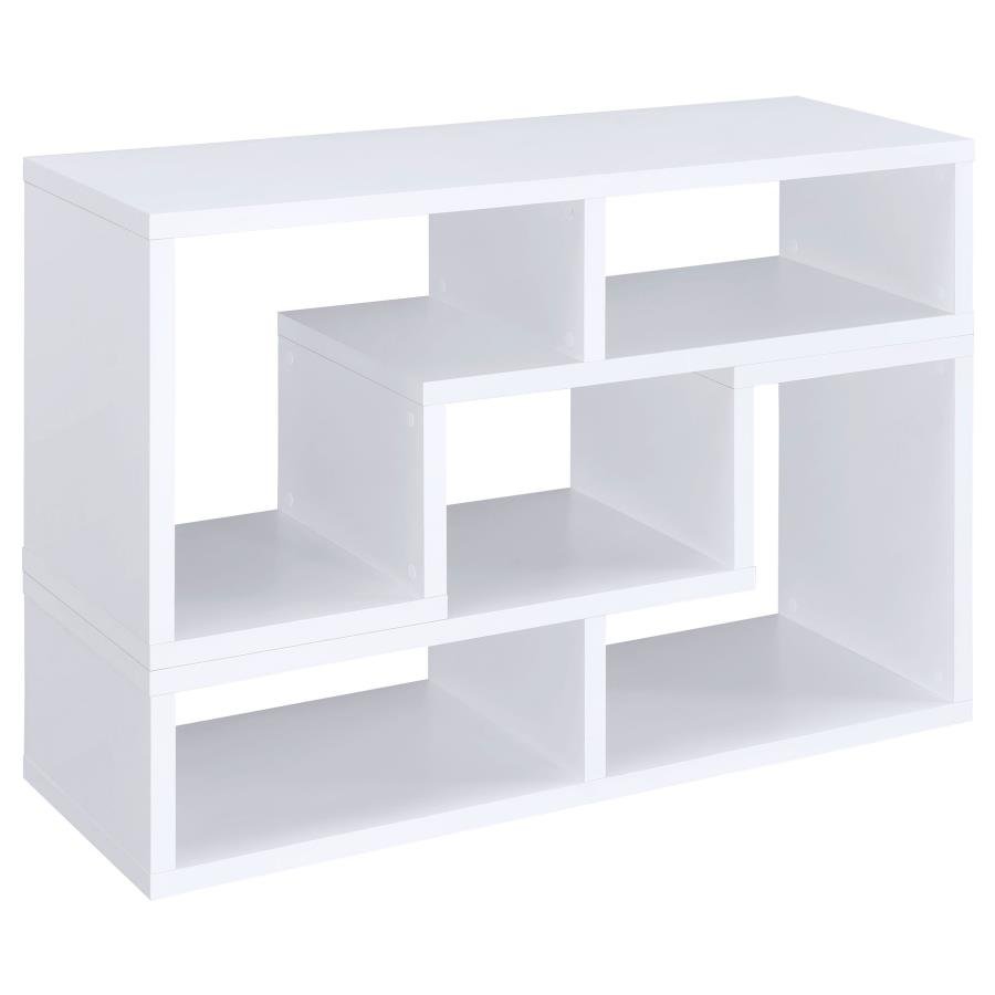 VELMA MULTIPURPOSE TV STAND AND BOOKSHELF WHITE - Image 6