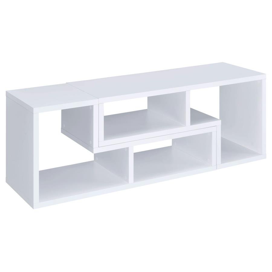 VELMA MULTIPURPOSE TV STAND AND BOOKSHELF WHITE - Image 10