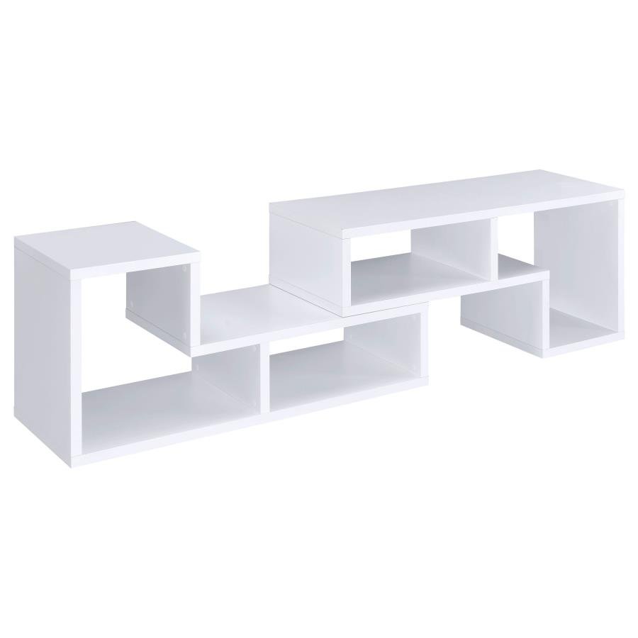 VELMA MULTIPURPOSE TV STAND AND BOOKSHELF WHITE - Image 11