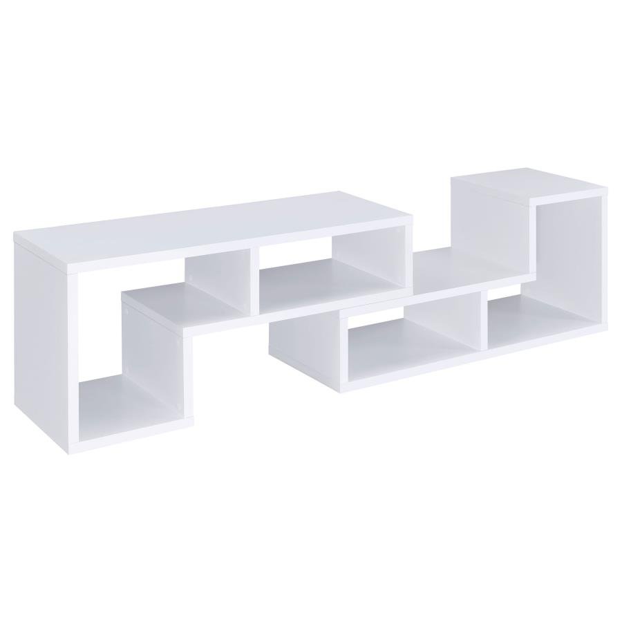 VELMA MULTIPURPOSE TV STAND AND BOOKSHELF WHITE - Image 13