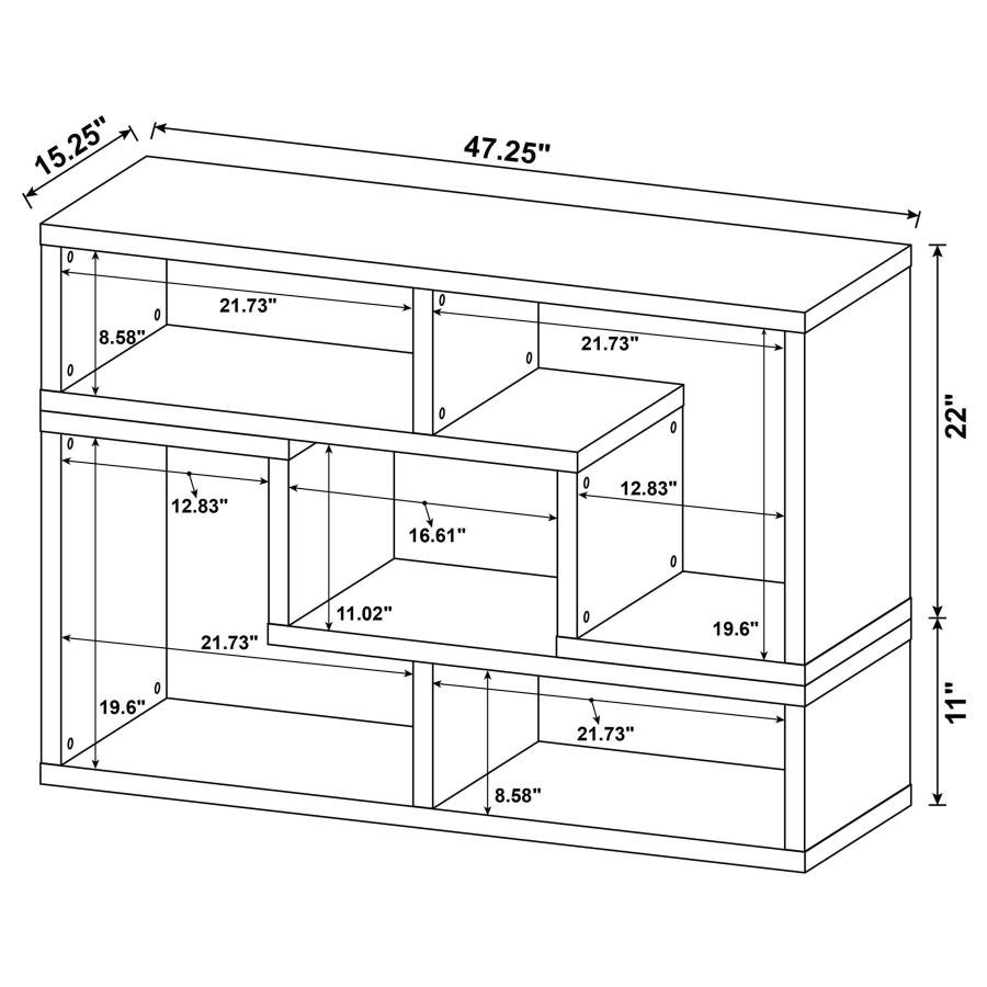 VELMA MULTIPURPOSE TV STAND AND BOOKSHELF WHITE - Image 17