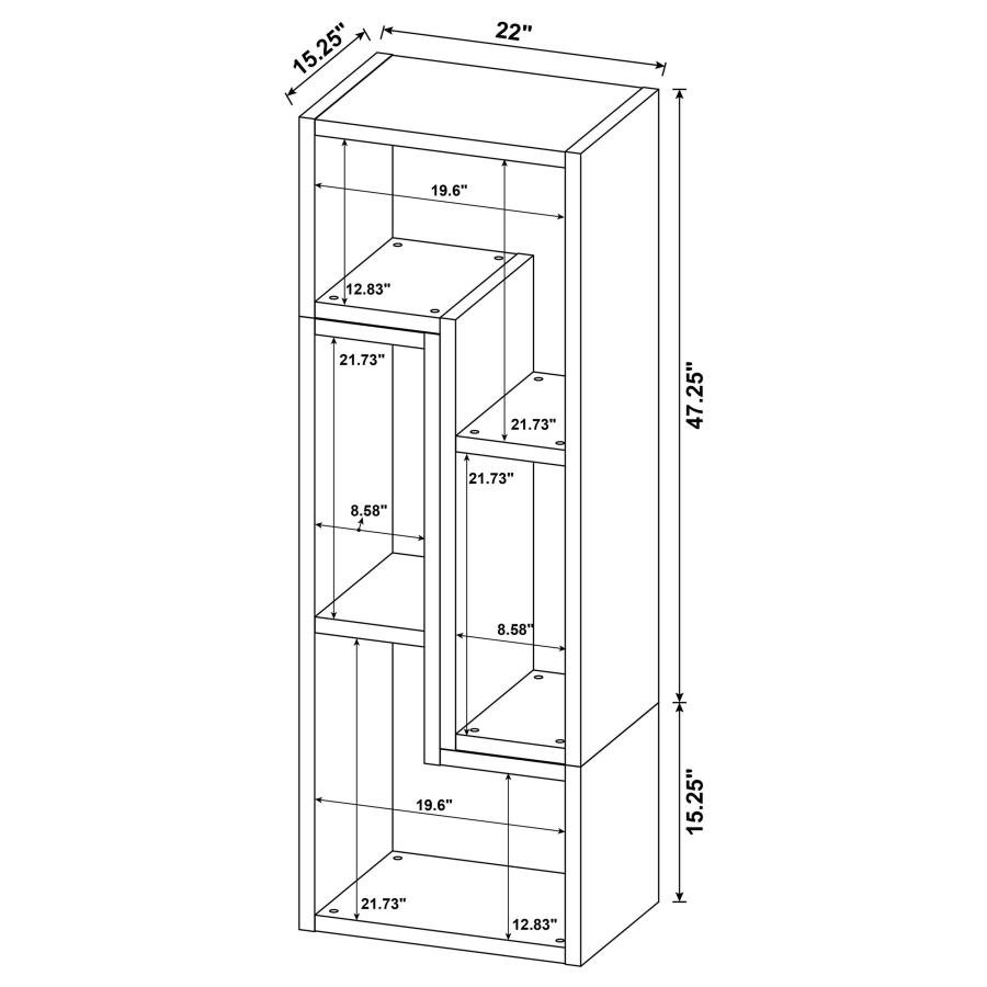 VELMA MULTIPURPOSE TV STAND AND BOOKSHELF WHITE - Image 18