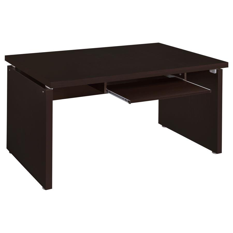 SKYLAR 83-INCH L-SHAPED OFFICE COMPUTER DESK CAPPUCCINO - Image 4
