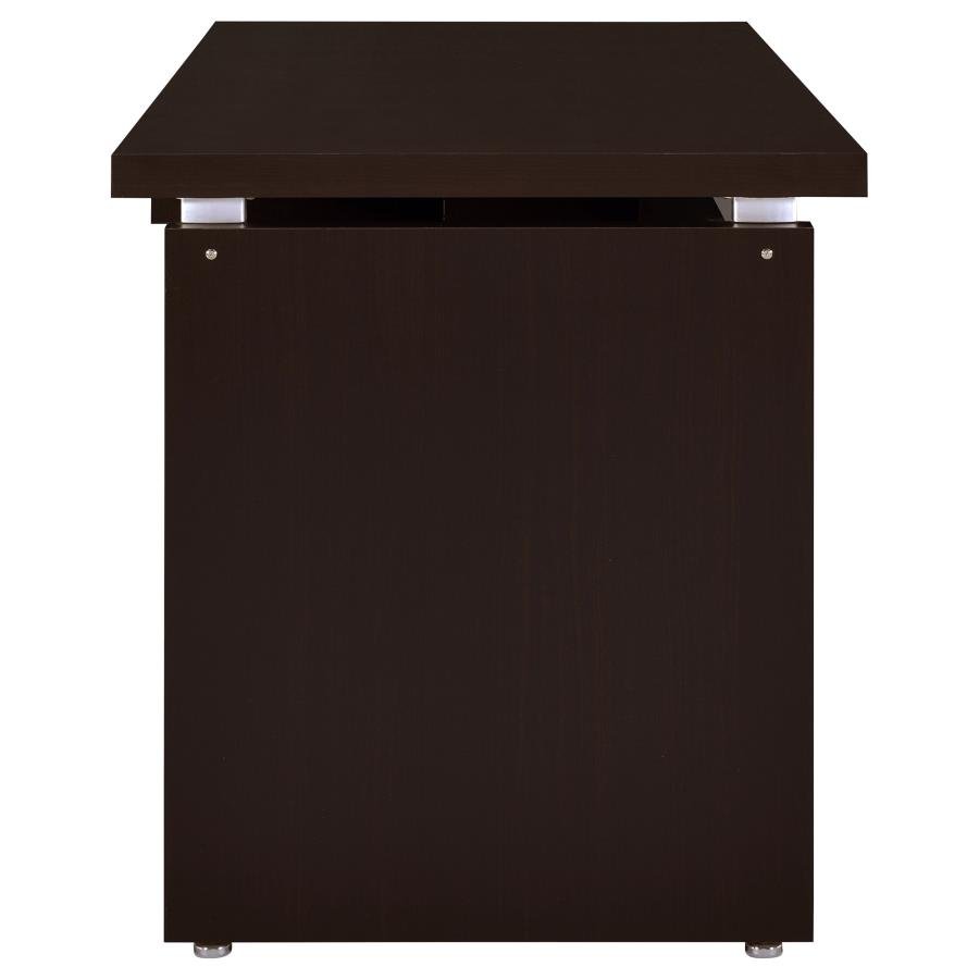 SKYLAR 83-INCH L-SHAPED OFFICE COMPUTER DESK CAPPUCCINO - Image 6