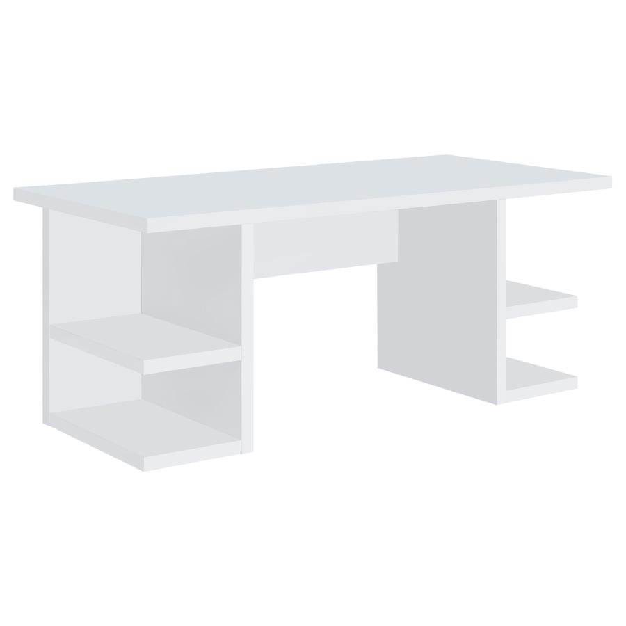 ALICE 71-INCH 4-SHELF ENGINEERED WOOD WRITING DESK WHITE