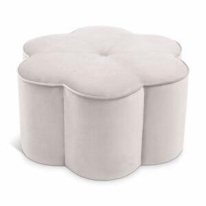 Daisy Velvet Upholstered Ottoman