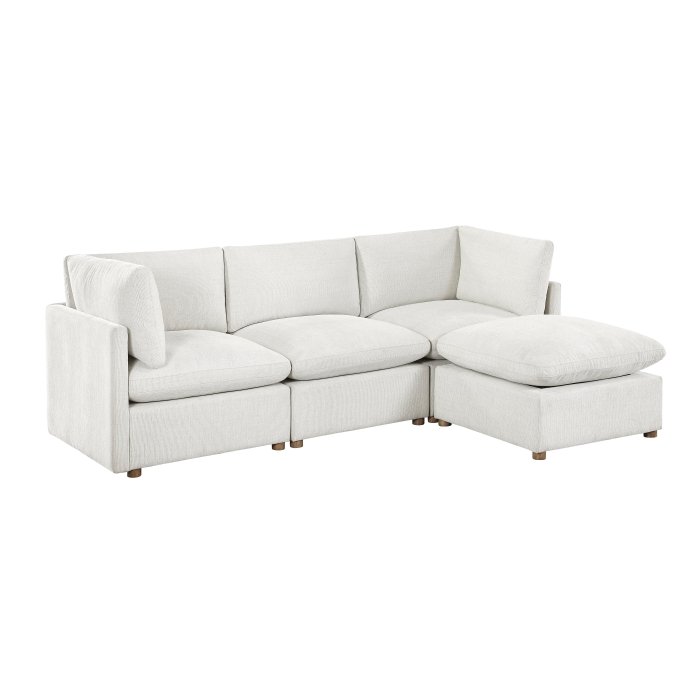 8338BE*42CRACOT 4-Piece Modular Sectional with Ottoman