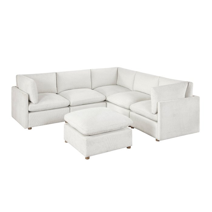 8338BE*63CR2ACOT 6-Piece Modular Sectional with Ottoman