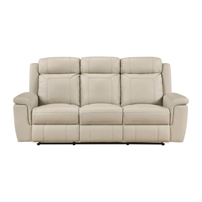 8379BEG-3 Double Reclining Sofa