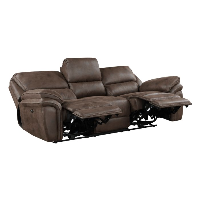 8517BRW-3PW Power Double Reclining Sofa - Image 4