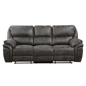 8517GRY-3 Double Reclining Sofa