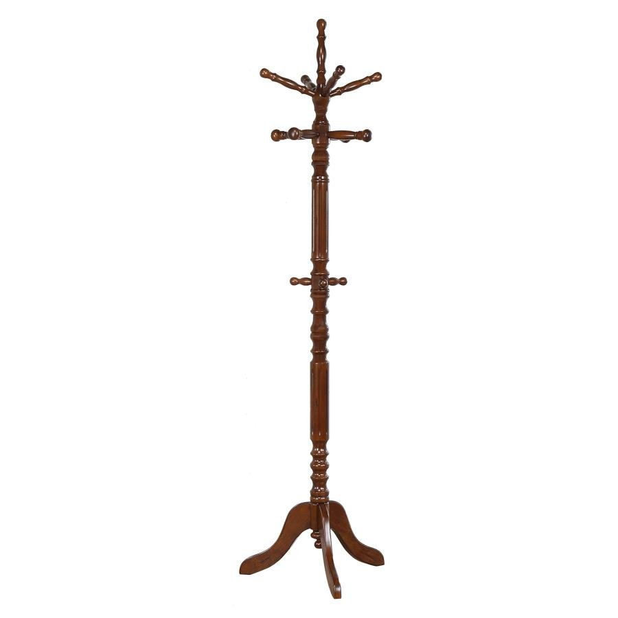 ACHELLE 11 HOOK FREESTANDING COAT RACK HAT HANGER TOBACCO