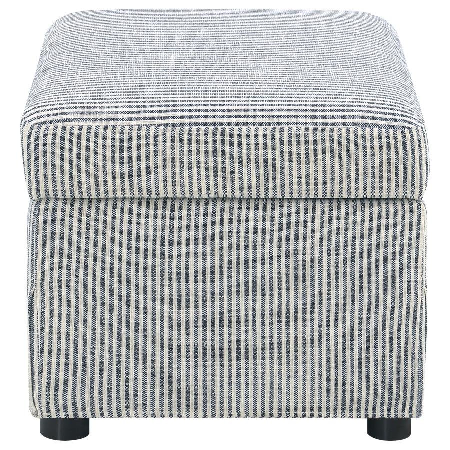 WINTER UPHOLSTERED HYDRAULIC LIFT TOP STORAGE OTTOMAN GREY - Image 7