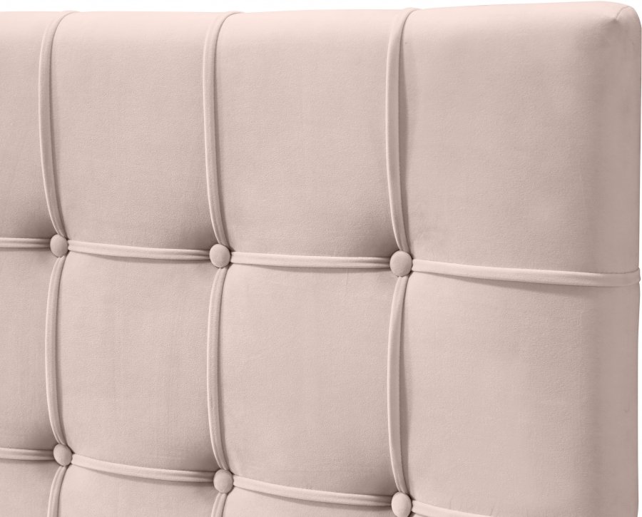 9095-6.jpg Elly Velvet Upholstered Bed - Image 7