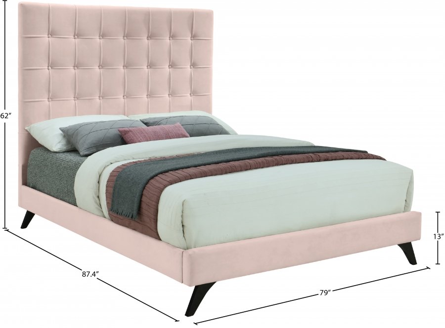 9095_0.jpg Elly Velvet Upholstered Bed - Image 10