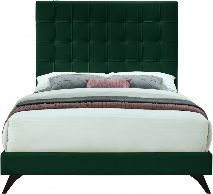 Elly Velvet Upholstered Bed - Image 3