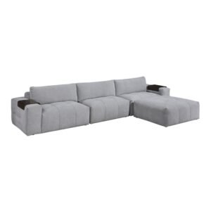 9155GY*41L1ROT 4-Piece Modular Sectional with Ottoman