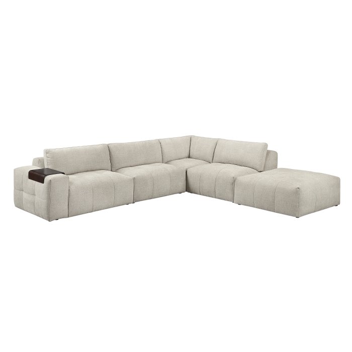 9155TP*51LOT 5-Piece Modular Sectional with Ottoman