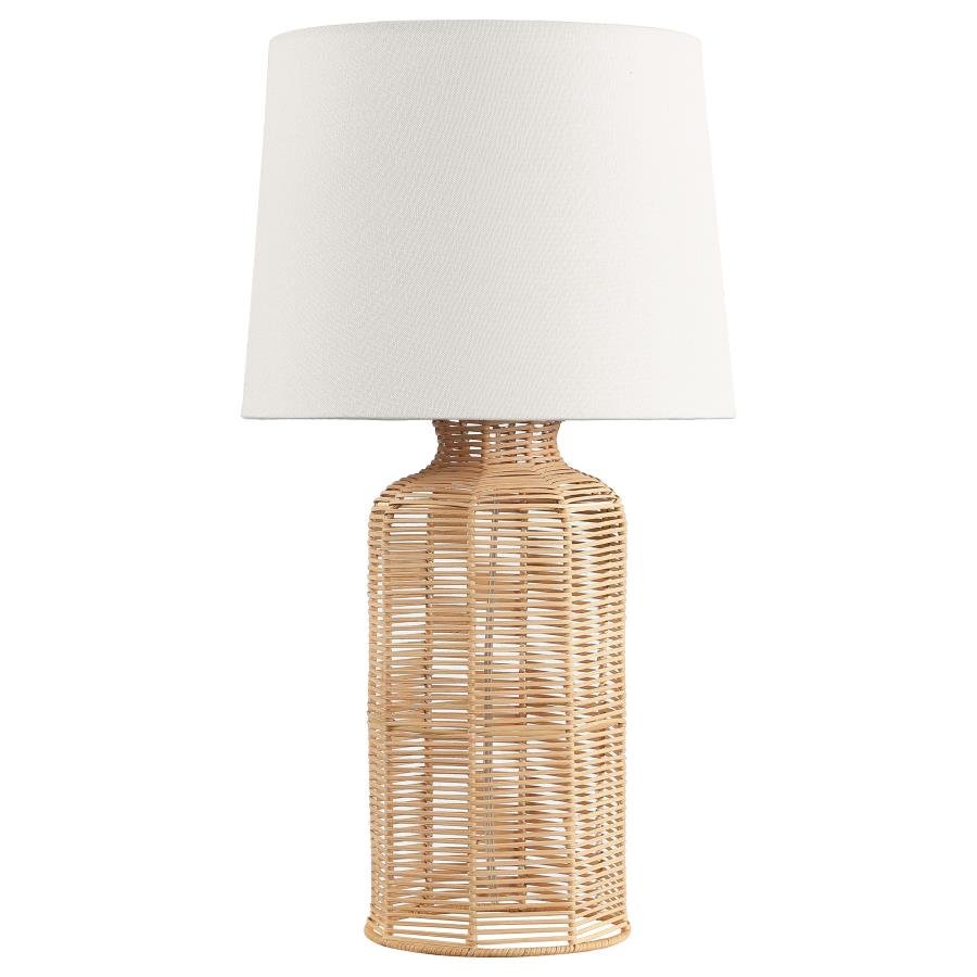 NAIROBI EMPIRE SHADE HANDWOVEN RATTAN TABLE LAMP NATURAL