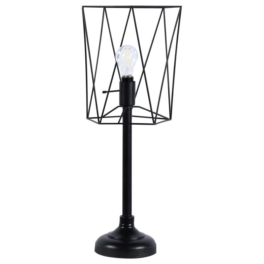 MAYFIELD 26-INCH OPEN FRAME TORCH TABLE LAMP BLACK