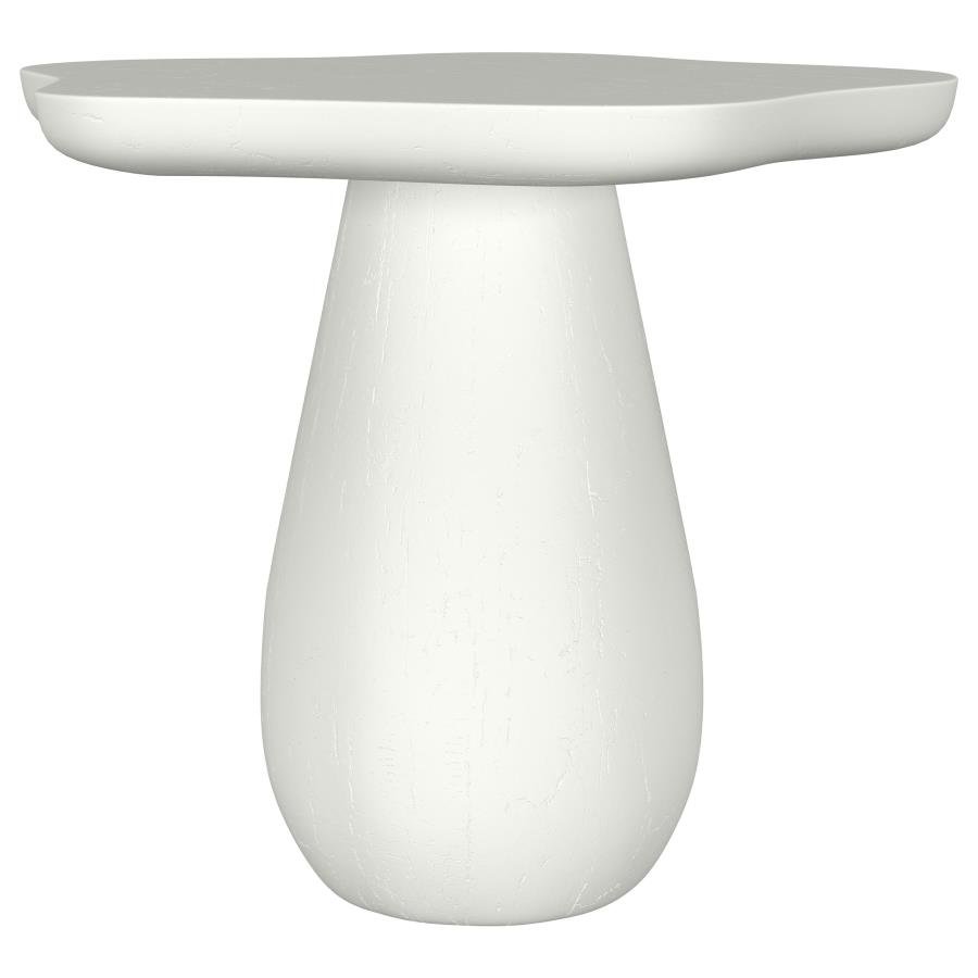 PERTH 17-INCH SIDE TABLE WITH CLOUD-SHAPED TOP OFF WHITE