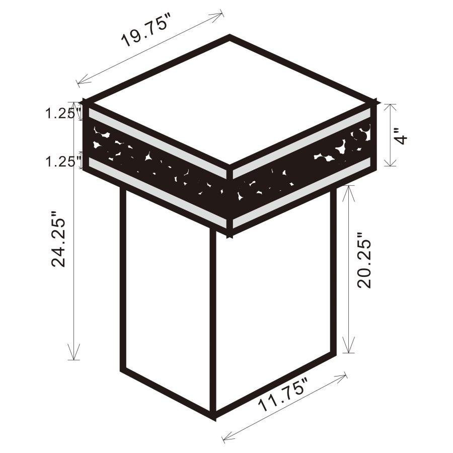 936137_04x900.jpg ELORA SQUARE MIRRORED ACCENT SIDE TABLE SILVER - Image 4